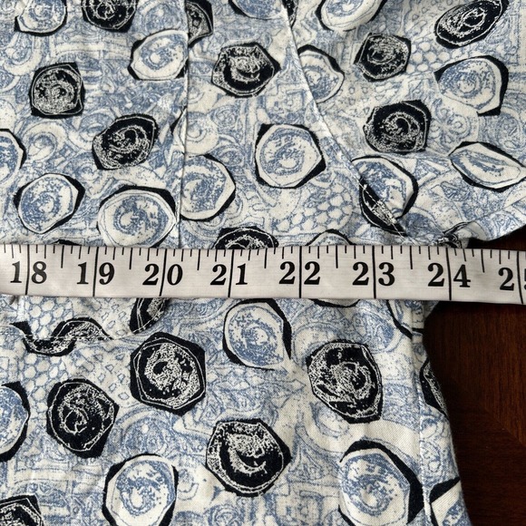 Vtg Guess By Georges Marciano Button Up Short Sleeve Geometrc Shirt USA Made M - Picture 7 of 9